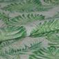 Preview: Dekostoff Leinenlook Blätter Monstera grün